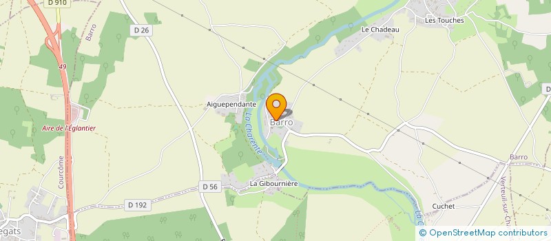 localisation de l'entreprise MONSIEUR HERVE CROCI  RUFFEC