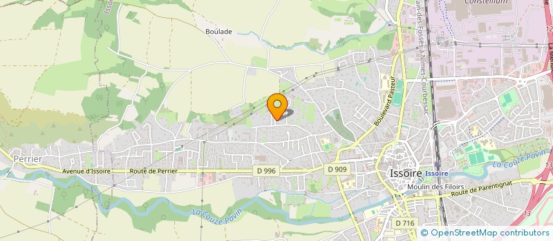 localisation de l'entreprise MONSIEUR HERVE CROS  ISSOIRE