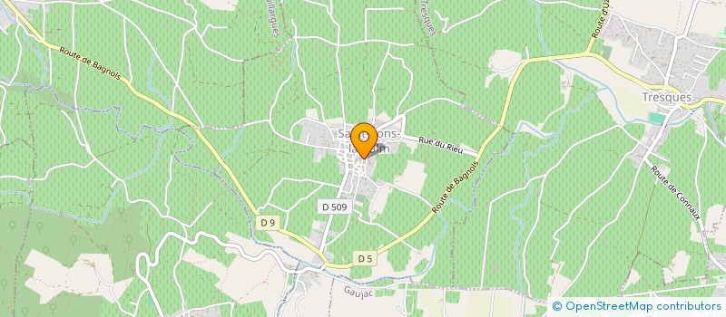 localisation de l'entreprise MONSIEUR HERVE CRUZ  SAINT-PONS-LA-CALM