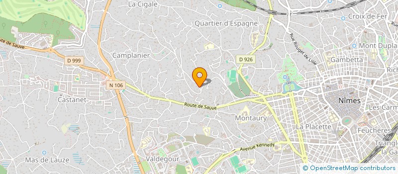 localisation de l'entreprise MONSIEUR HERVE D'HAILLECOURT  NIMES