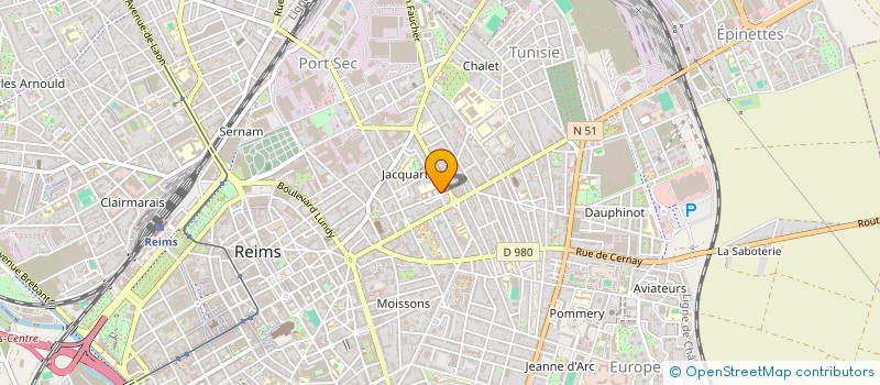 localisation de l'entreprise MONSIEUR HERVE DALL'ASEN  REIMS