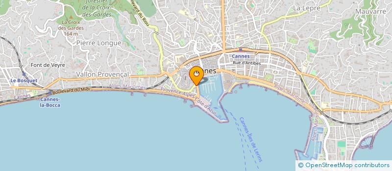localisation de l'entreprise MONSIEUR HERVE DAMOUR à CANNES