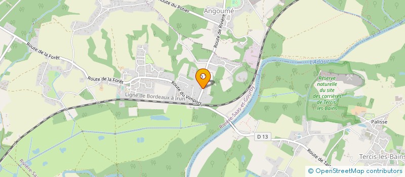 localisation de l'entreprise MONSIEUR HERVE DARRIGADE  RIVIERE-SAAS-ET-GOURBY