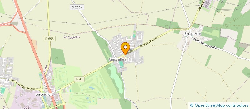 localisation de l'entreprise MONSIEUR HERVE DARS  LE CASTELET