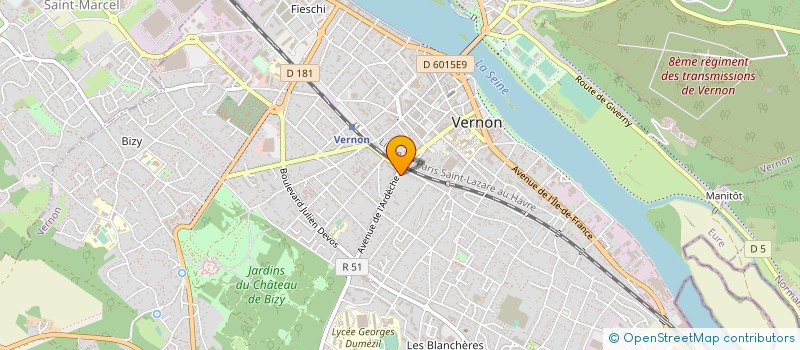 localisation de l'entreprise MONSIEUR HERVE DASSY  VERNON