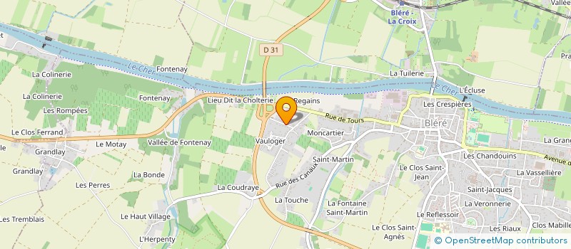 localisation de l'entreprise MONSIEUR HERVE DAUPHIN  BLERE