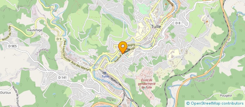 localisation de l'entreprise MONSIEUR HERVE DAVID  TULLE