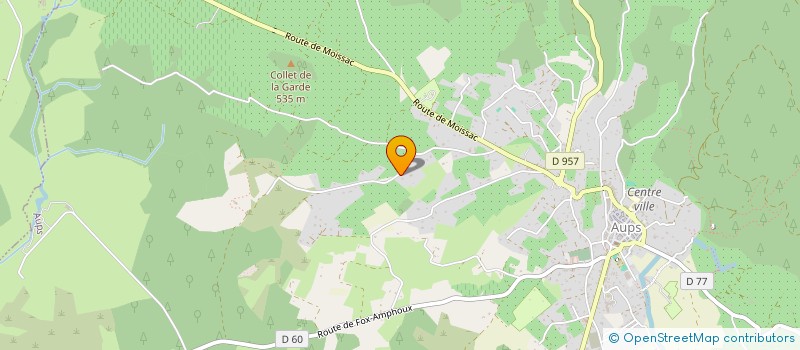 localisation de l'entreprise MONSIEUR HERVE DE CANTELOUBE à AUPS