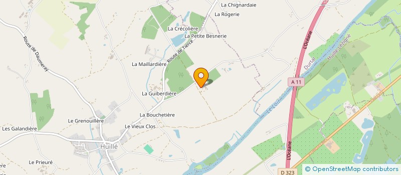 localisation de l'entreprise MONSIEUR HERVE DE GOUYON DE COIPEL à HUILLE-LEZIGNE
