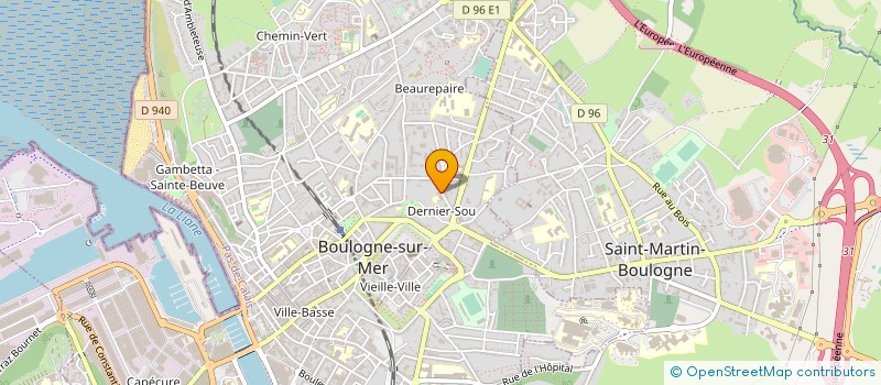 localisation de l'entreprise MONSIEUR HERVE DEBAT à BOULOGNE-SUR-MER