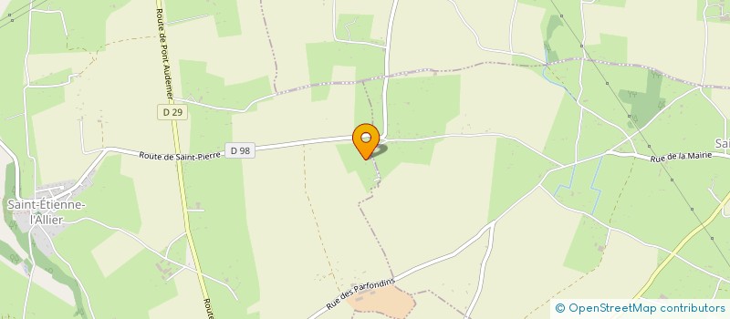 localisation de l'entreprise MONSIEUR HERVE DEBOOS  SAINT ETIENNE L'ALLIER