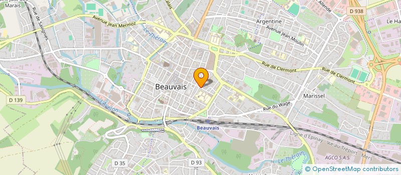 localisation de l'entreprise MONSIEUR HERVE DEFFRENNE  BEAUVAIS