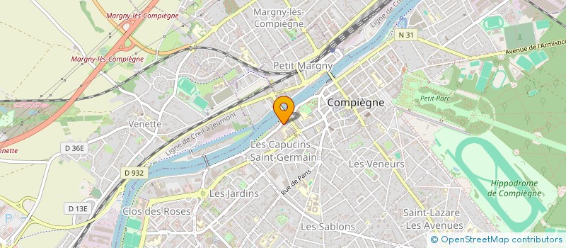 localisation de l'entreprise MONSIEUR HERVE DEFOSSE à COMPIEGNE