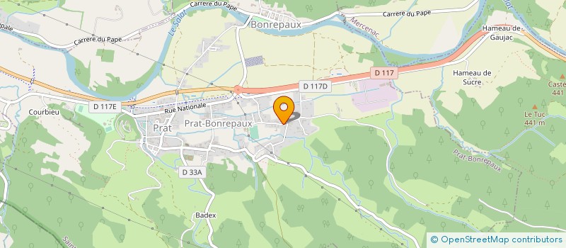 localisation de l'entreprise MONSIEUR HERVE DEGEILH à PRAT-BONREPAUX