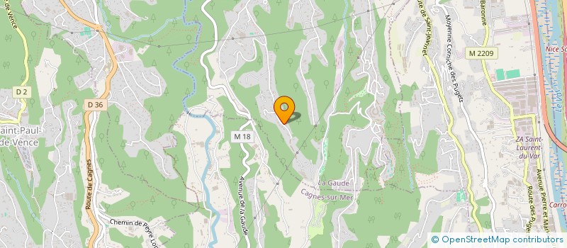 localisation de l'entreprise MONSIEUR HERVE DEJEAN  LA GAUDE