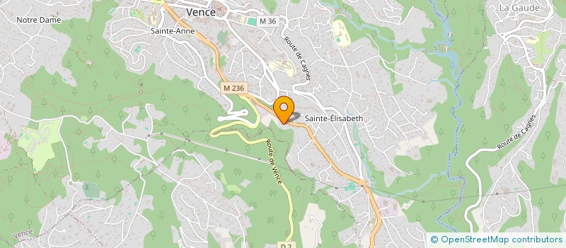 localisation de l'entreprise MONSIEUR HERVE DELAINE  VENCE