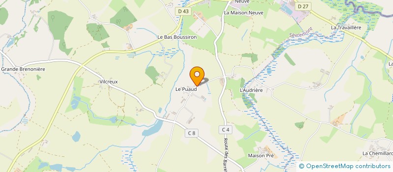 localisation de l'entreprise MONSIEUR HERVE DELAVAUD à SEVREMONT