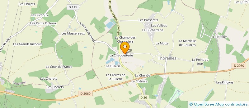 localisation de l'entreprise MONSIEUR HERVE DELIN à THORAILLES