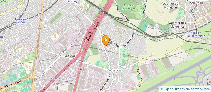 localisation de l'entreprise MONSIEUR HERVE DELOISON  WISSOUS