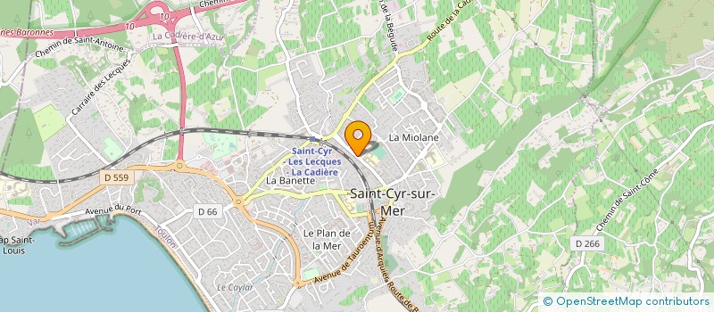 localisation de l'entreprise MONSIEUR HERVE DELORT à SAINT-CYR-SUR-MER