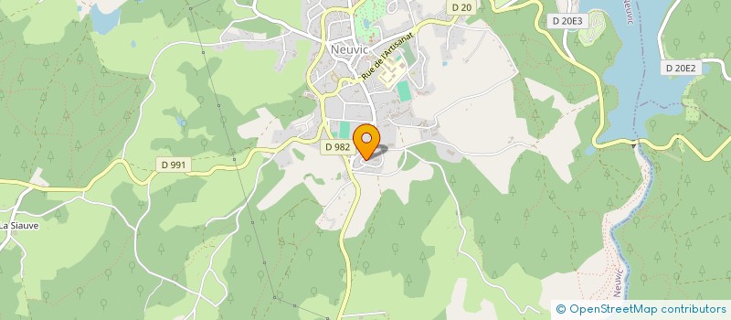 localisation de l'entreprise MONSIEUR HERVE DELPLACE  NEUVIC