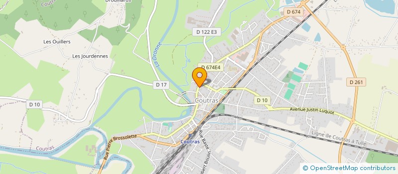 localisation de l'entreprise MONSIEUR HERVE DELPLANQUE  COUTRAS