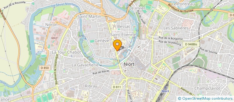 localisation de l'entreprise MONSIEUR HERVE DENIAU  NIORT