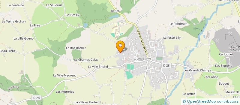 localisation de l'entreprise MONSIEUR HERVE DENIEL  QUESSOY