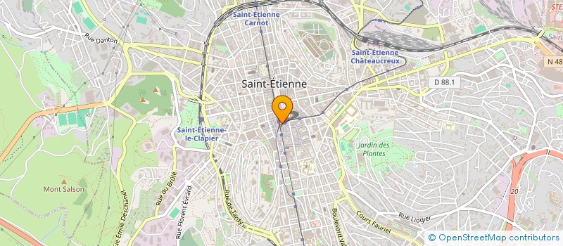 localisation de l'entreprise MONSIEUR HERVE DENIEUIL  SAINT-ETIENNE