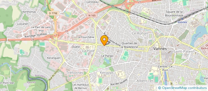 localisation de l'entreprise MONSIEUR HERVE DENIS à VANNES