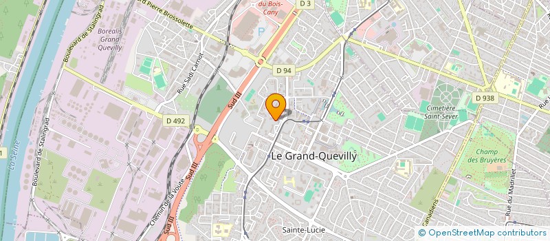 localisation de l'entreprise MONSIEUR HERVE DEPERROIS  LE GRAND-QUEVILLY