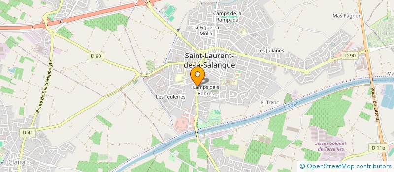 localisation de l'entreprise MONSIEUR HERVE DERICK à SAINT-LAURENT-DE-LA-SALANQUE
