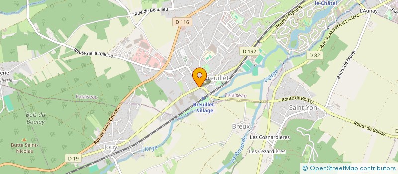 localisation de l'entreprise MONSIEUR HERVE DEROUETTE à BREUILLET
