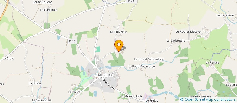 localisation de l'entreprise MONSIEUR HERVE DESMARES  CHAUVIGNE