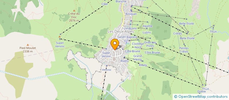 localisation de l'entreprise MONSIEUR HERVE DESORMES  LES DEUX ALPES