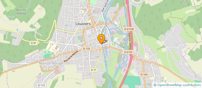 localisation de l'entreprise MONSIEUR HERVE DHENNIN à LOUVIERS