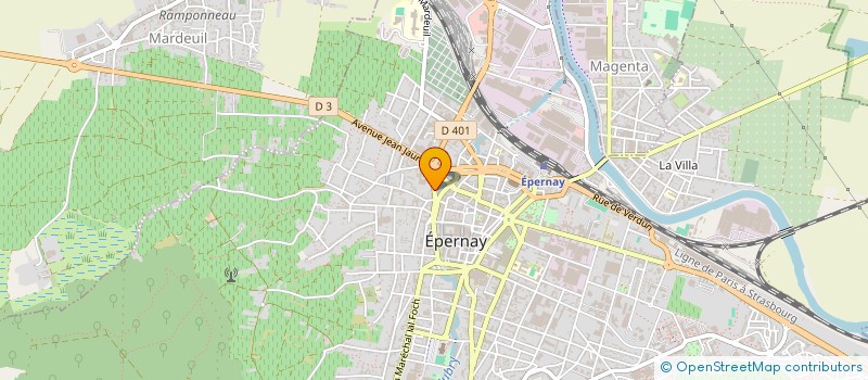localisation de l'entreprise MONSIEUR HERVE DIAS  EPERNAY