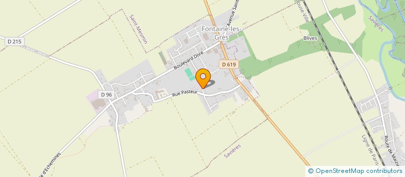 localisation de l'entreprise MONSIEUR HERVE DINOT  FONTAINE-LES-GRES