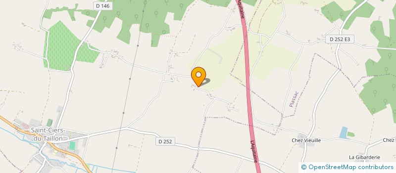 localisation de l'entreprise MONSIEUR HERVE DOGNON-SCHMITT  SAINT-CIERS-DU-TAILLON