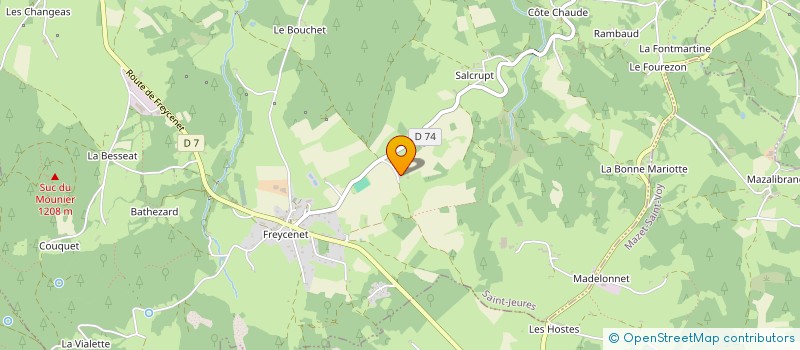 localisation de l'entreprise MONSIEUR HERVE DOLMAZON à SAINT-JEURES