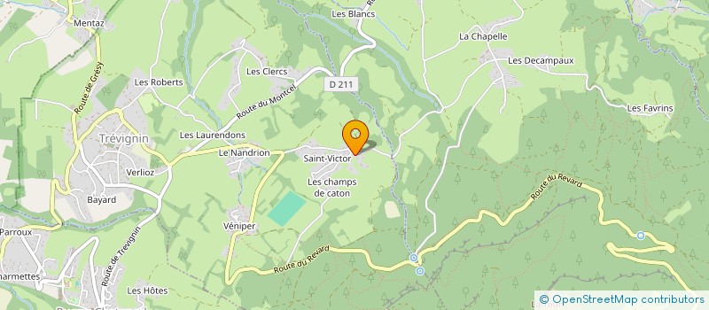 localisation de l'entreprise MONSIEUR HERVE DOMENGET  TREVIGNIN