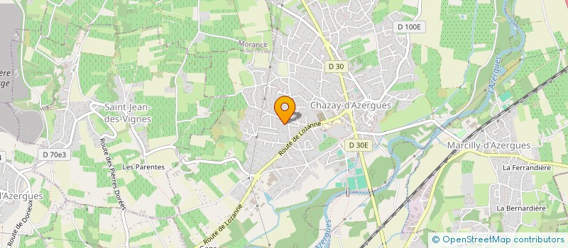 localisation de l'entreprise MONSIEUR HERVE DORIER  CHAZAY-D'AZERGUES
