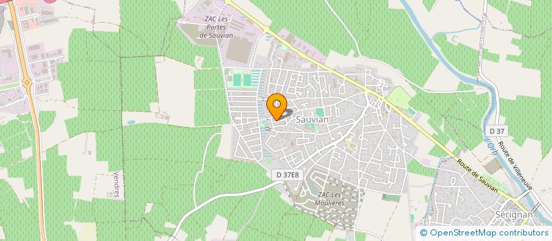 localisation de l'entreprise MONSIEUR HERVE DOUZET  SAUVIAN