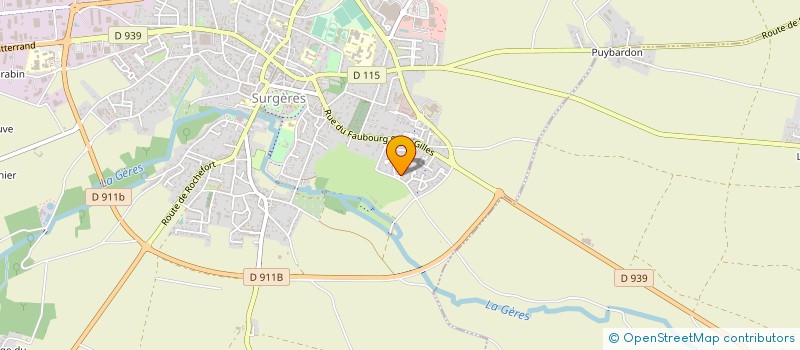 localisation de l'entreprise MONSIEUR HERVE DUBUS  SURGERES