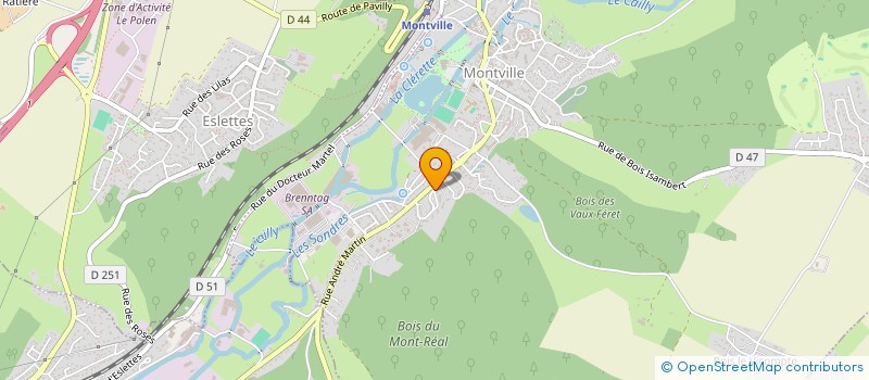 localisation de l'entreprise MONSIEUR HERVE DUCASTEL  MONTVILLE