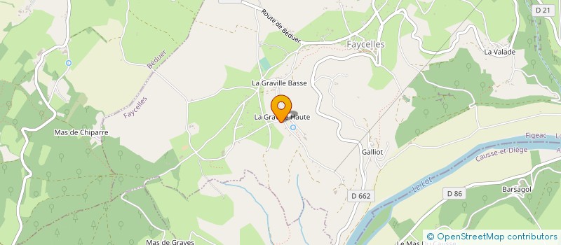 localisation de l'entreprise MONSIEUR HERVE DUFOUR  FAYCELLES