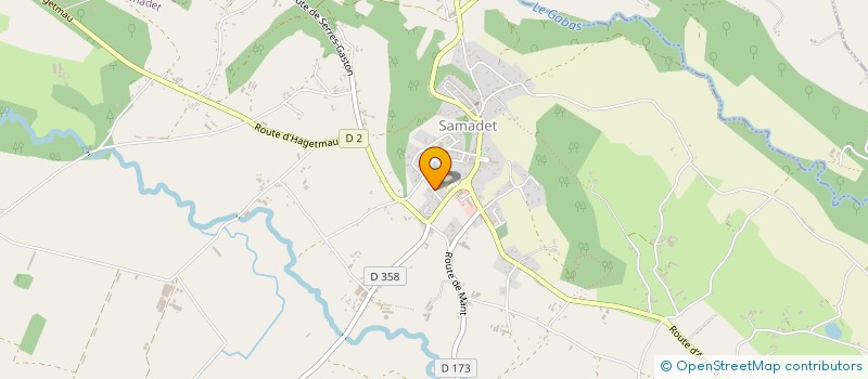 localisation de l'entreprise MONSIEUR HERVE DUFOURCET  SAMADET