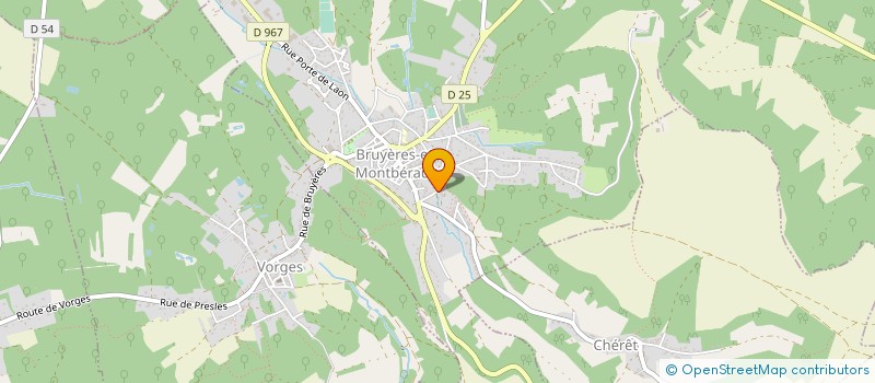 localisation de l'entreprise MONSIEUR HERVE DUHANT à BRUYERES-ET-MONTBERAULT