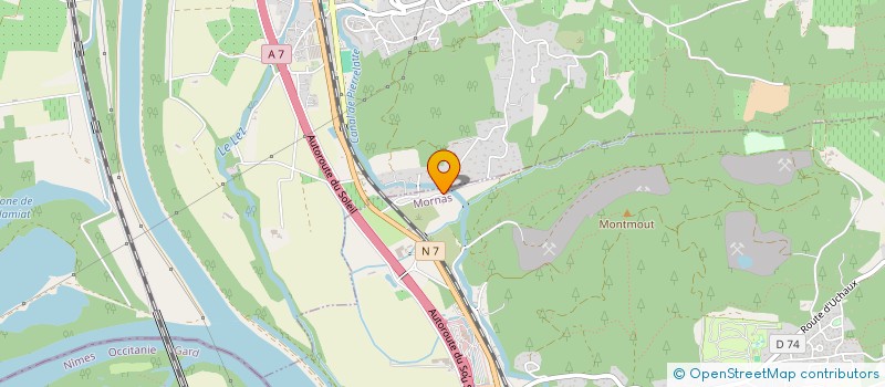 localisation de l'entreprise MONSIEUR HERVE DULAC  MORNAS