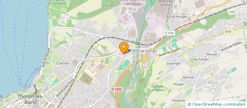 localisation de l'entreprise MONSIEUR HERVE DUMAS à THONON-LES-BAINS